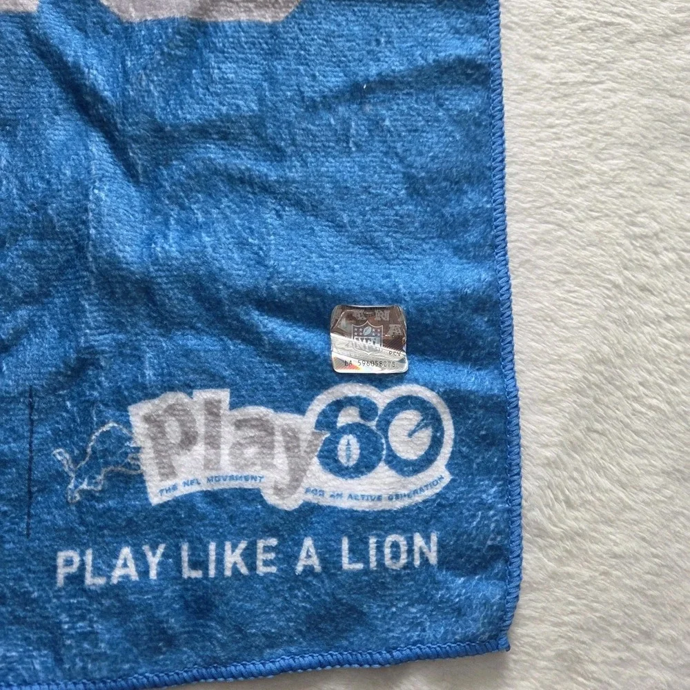 Detroit Lions Thanksgiving Day Jersey Towel‎ 2018 Game Day Rally Set Of 2